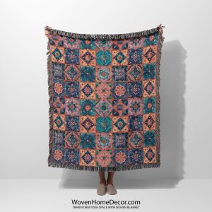 Vivid-Geometric-Harmony-Woven-Blanket-main-photo